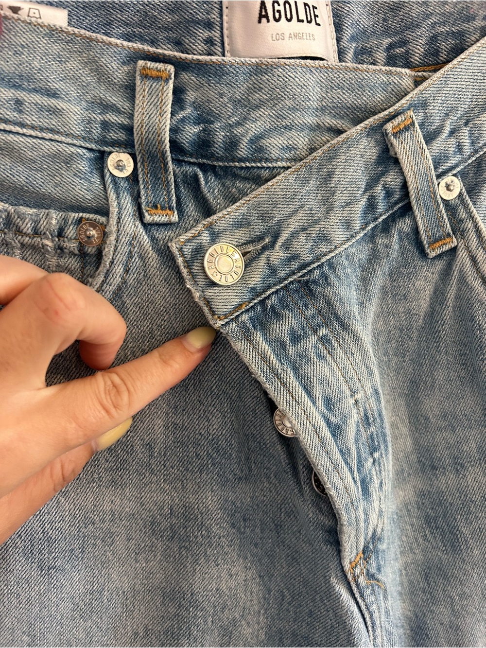 Agolde Classic Light Blue Jeans Size 22 (more like Size 25) - Picture 15 of 16
